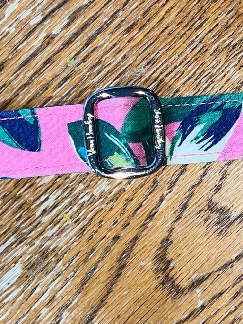 Vera Bradley Hipster Mail Bag Tropical Paradise Pink Green Aqua and Off-White - Picture 3 of 9